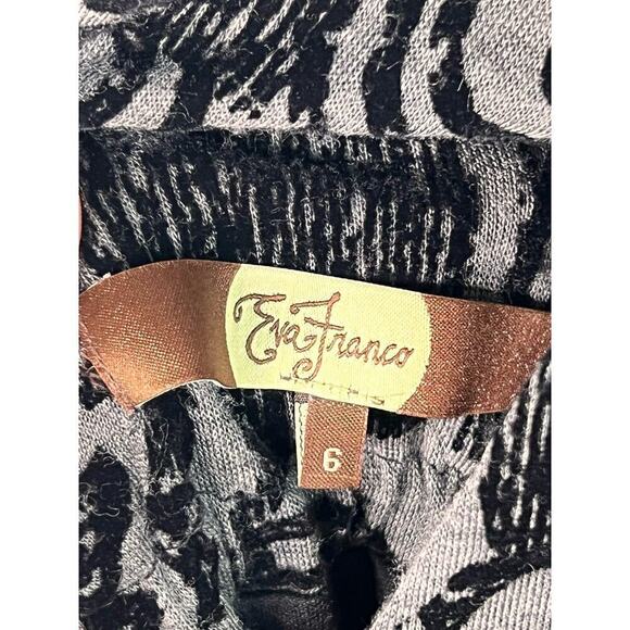 NWT VTG Anthropologie Eva Franco Marilyn Brocade A-Line Dress Vienna Black 6 - Picture 11 of 12